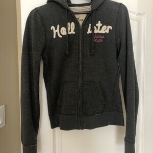 Hollister Charcoal Hoodie with Logo